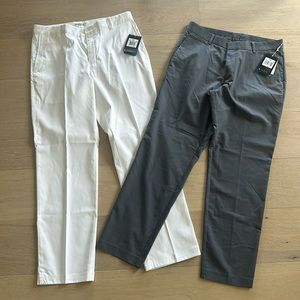 Men’s Nike Golf Pant Size 32-30 2 Pairs- Gray and White